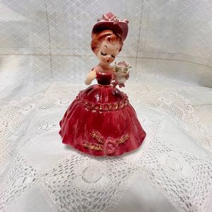 Vintage Arnart Cherchez La Femme 7616 Figurine, Vintage 1950s Ceramic Figurine,